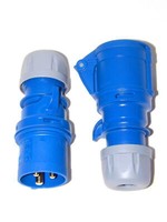 16A Cee Stecker + Kupplung IP44 3-Polig 16 A Set 3P Pce 013-6 + 213-6