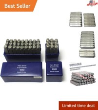 Industrial-Grade Number and Letter Stamp Set - Personalize Wood, Metal, Leather