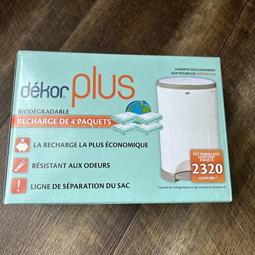 Dekor Plus Diaper Pail Biodegradable **4 Refills** Holds Up To 2320