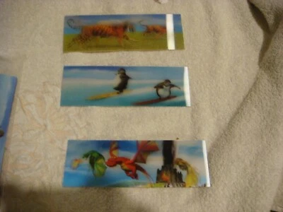 3D Hologram moving Book mark/ ruler 3 different ones to collect
