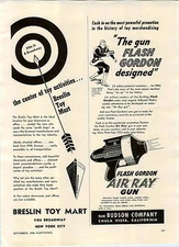 1948 PAPER AD Flash Gordon Air Ray Toy Gun Budson Co Comic Strip