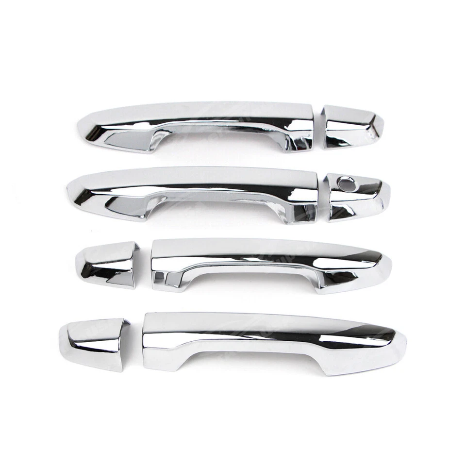 Tapa de manija de puerta cromada sin orificio de llave inteligente para Honda CR-V CRV 2017-2022 Foto 2 de 4