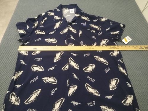 Ford Mustang Button Up Sommer Hawaii Style Hemd Herren Gr. XXL - Bild 8 von 15
