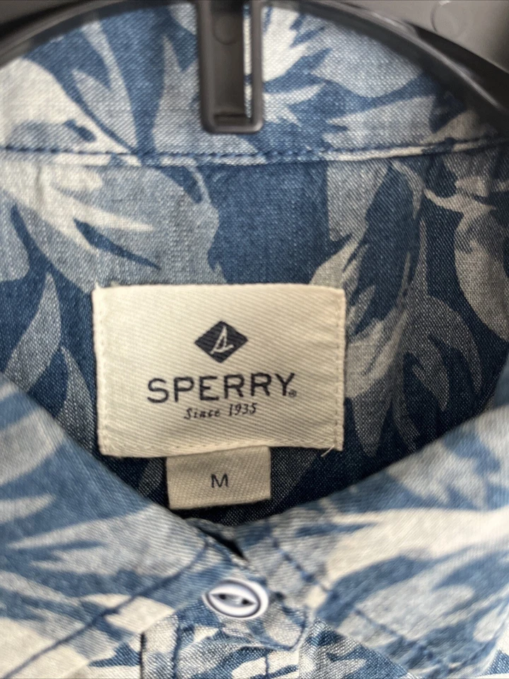 Camisa Sperry Chambray para niños azul medio Foto 2 de 4