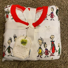 Pottery Barn Kids The Grinch Fitted Teen Pajamas Size 16 NEW