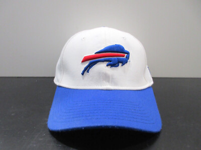 Buffalo Bills Hat Cap Fitted Adult Medium White Blue NFL Football New Era  Mens