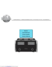 Owner's Manual For McIntosh MC 452