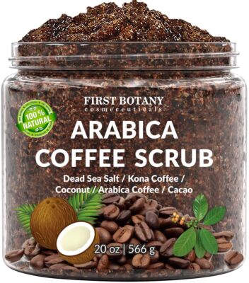 Cosmeceuticals 100% Natural Arabica Coffee Scrub with Organic Coffee Coconut ...