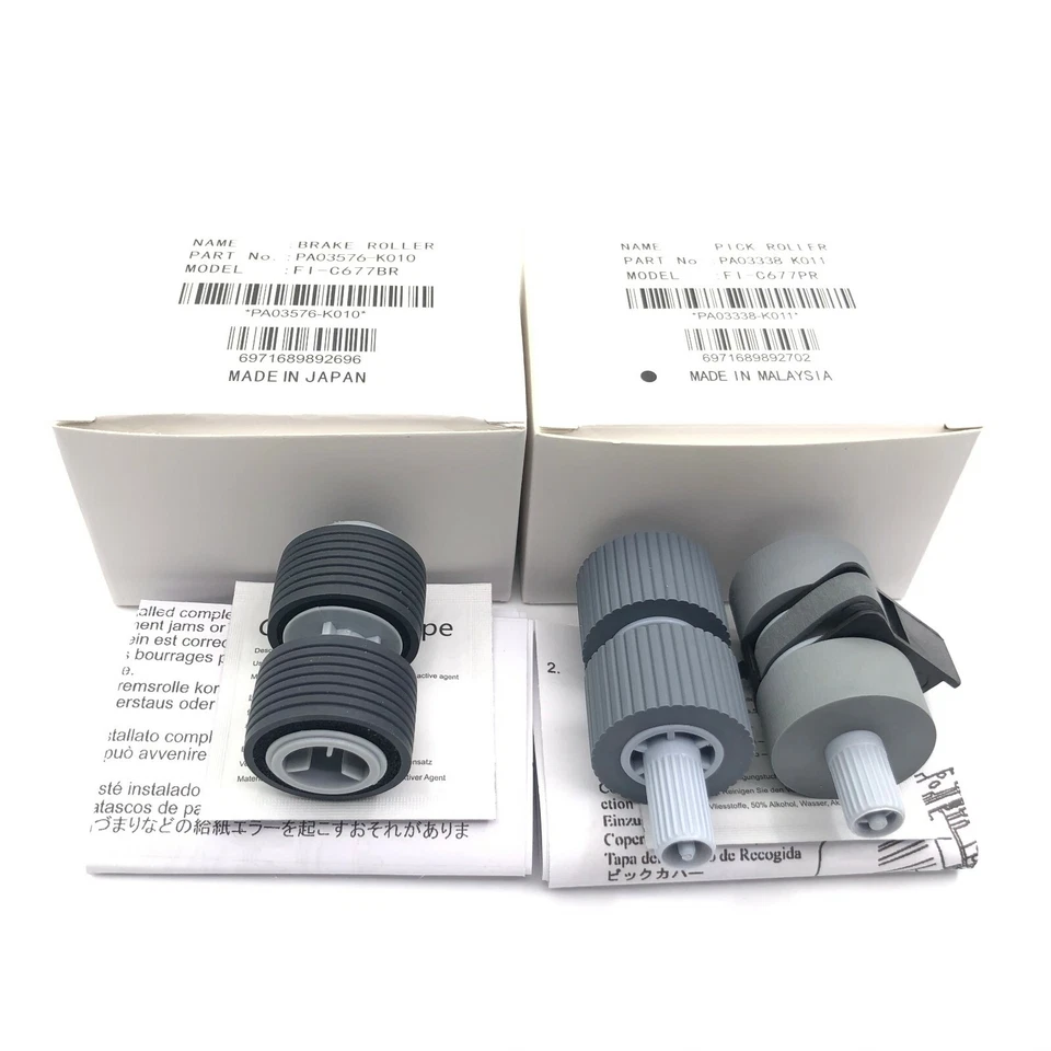 5SET PA03338-K011/010 Einzugsrolle für Fujitsu FI-5650C FI-5750 FI-6670 FI-6770A - Bild 2 von 4