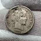 1912 D Barber Dime. 90% Silver.  Nice Higher Grade Old US Coin!