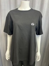 USED DIOR BEE EMBROIDERY T-SHIRT, BLACK, SIZE EXCELLENT