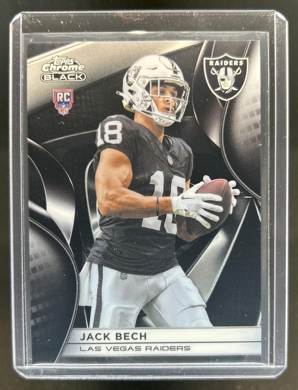 2025 Topps Chrome Black Jack Bech RC Rookie #126 Raiders