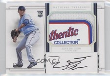 2017 Panini National Treasures Holo Silver 2/10 Jose De Leon #159 Auto 03hd