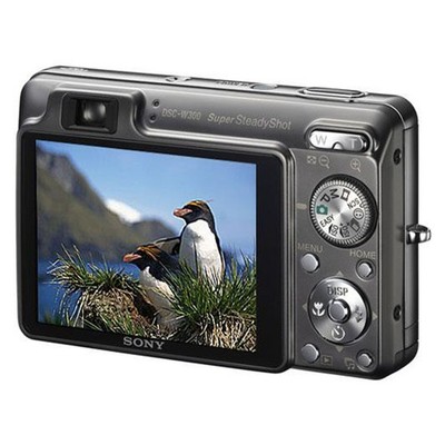 Sony Cyber-shot DSC-W300 Digital Camera 13.6MP Dark Graphite Red
