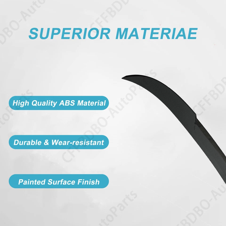 Спойлер закраина на багажник из углеродного волокна для BMW седана F30 F80 M3 CS 2013-2018 годов выпуска - Изображение 2 из 4