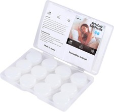 Soft Silicone Moldable Ear Plugs - 12 Pack Reusable, Noise Reduction for Sleepin