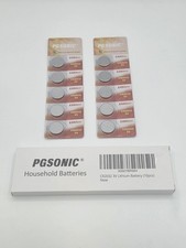 Lot of 25 PGSONIC 10-Pack CR2032 Batteries, 3V Lithium Battery
