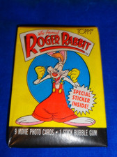 1987 Topps Roger Rabbit Trading Card Wax Pack as pictured gum intact