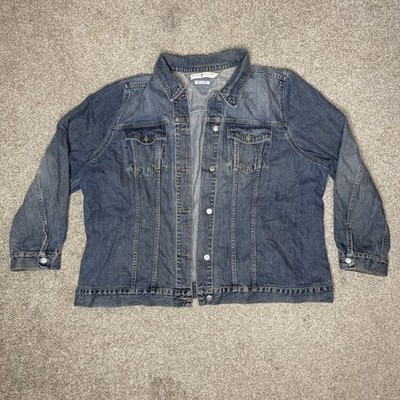 VTG Tommy Hilfiger Denim Trucker Jacket Women's Size 3X (Photos) Vintage Y2K