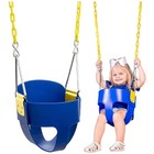 Blue Toddler Swing Seat with Chains - Outdoor Play Set
