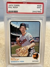 1973 Topps - High Number Phil Roof #598 Minnesota Twins PSA 9