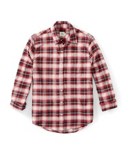 Flint and Tinder Made in USA Portuguese Flannel Button Down - Red Plaid Men's M