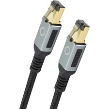 Oehlbach D1C13357 RJ45 Câble réseau, câble patch CAT 8.1 10.00 m noir contacts