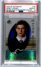 Sidney Crosby 2022-23 SP Authentic Future Watch Retro Acetate #181 PSA 10