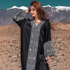 Women Muslim Abaya Long Robes Turkey Elegant Kaftan Cocktail Caftan Islamic Gown