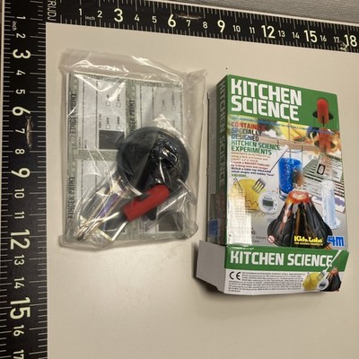 KidzLabs Kitchen Science Lab Kit Contains 6 Kids Experiments Ages 8+ New P24
