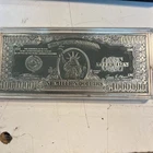 2000 WASHINGTON Mint One Million Dollar Bill 4 oz Silver Bar