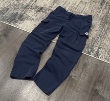 Vintage 90s Y2K Nike Sweatpants Cargo Embroidered Swoosh Faded Skater Grunge MED
