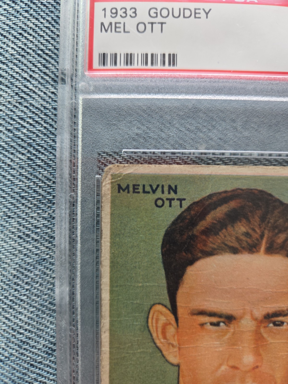 1933 Goudey #127 Mel Ott Giants HOF PSA 1 - FAIR view 4