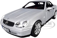 1996 MERCEDES-BENZ SLK CONVERTIBLE BRILLIANT SILVER 1/18 DIECAST BY NOREV 183020