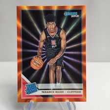 2019-20 Panini Donruss Rated Rookie Holo Orange Laser Terance Mann #242