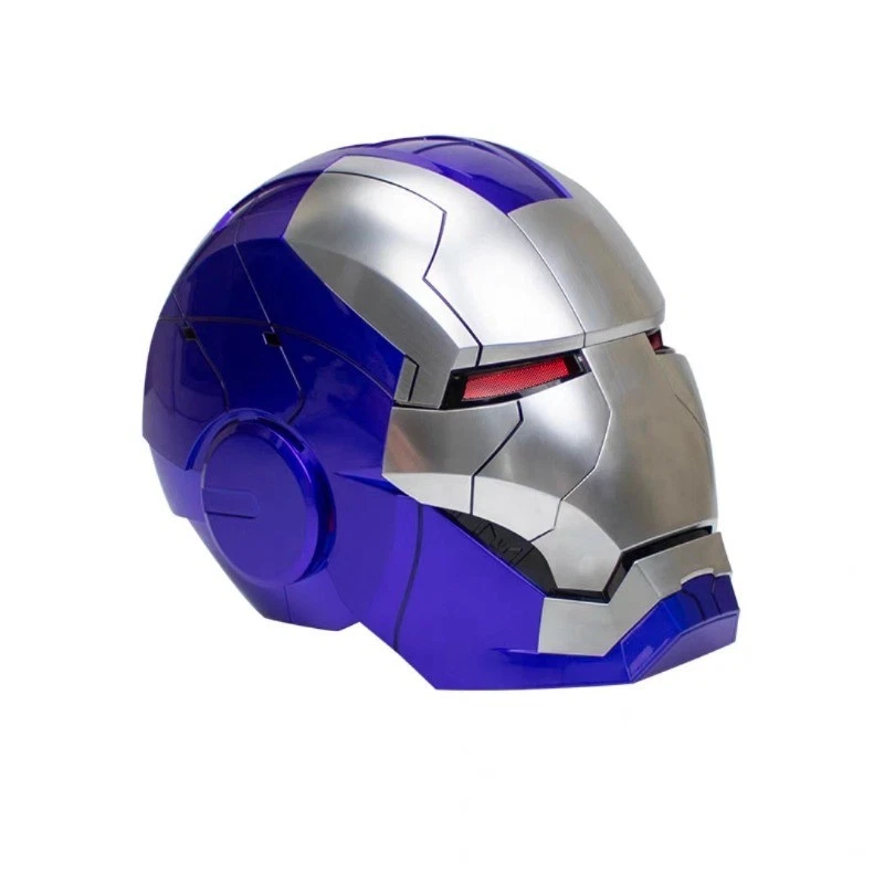 2025 Novo Capacete Homem de Ferro Controle de Voz Motorizado LED Várias Cores Brinquedo Cosplay - Imagem 4 de 4