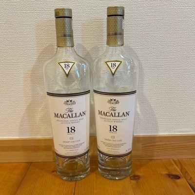 The Macallan 18 Year Old Single Malt Whisky (Set of 2 Empty Bottles)