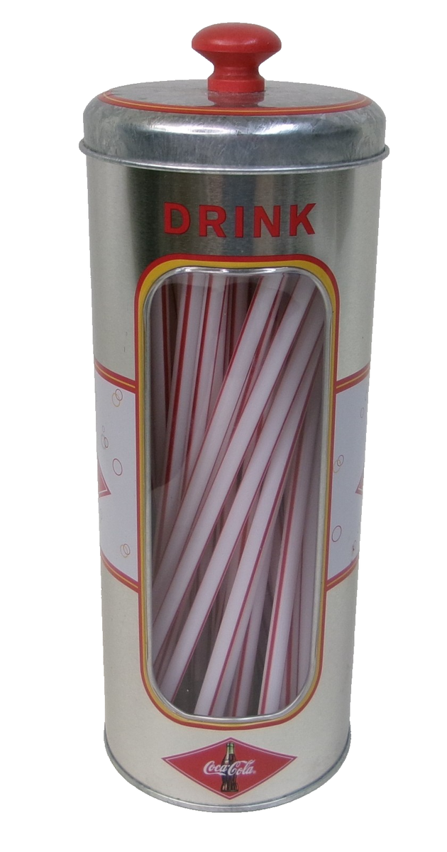 Coca-Cola Galvanized Straw Holder for sale online | eBay