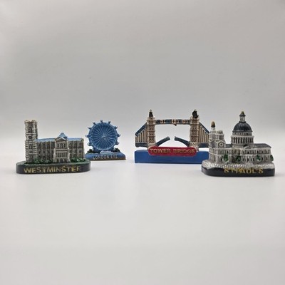 London Landmark Souvenir Figurines Westminster London Eye Tower Bridge St Paul's