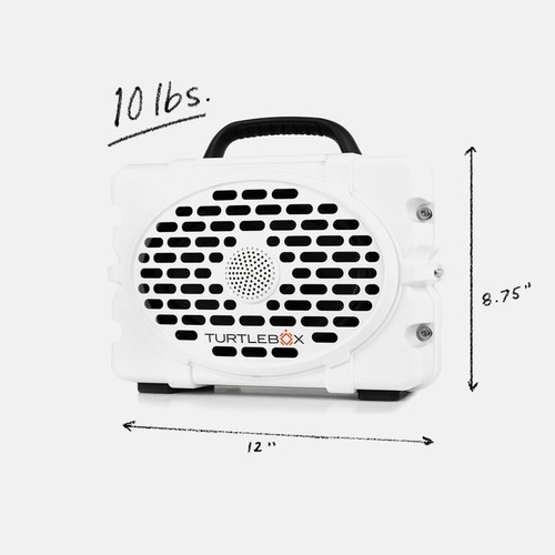 TurtleBox White Waterproof Bluetooth Gen 3 Outdoor Portable Speaker - Bild 4 von 10