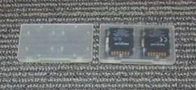 Lot of 2 Plastic Game Storage Cases for Nokia N-Gage (No Games Included)