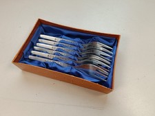 6 Stück ABS Kuchengabeln DDR Rostfrei 18/10 Besteck