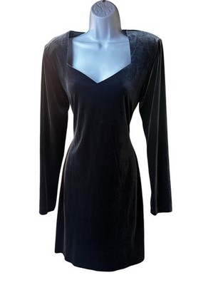 dark grey velvet dress V-Neck Short Sleeves Ruffles Velvet Mother of the Bride Dress, Silver main image 1
