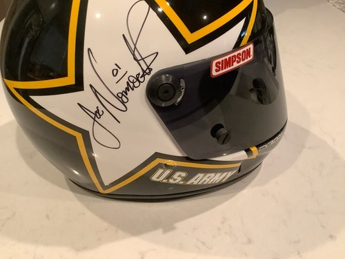 JOE NEMECHEK AUTOGRAPHED 2005 U.S. ARMY SIMPSON FULL SIZE HELMET & CARD - Picture 2 of 12