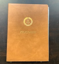 DDR Nostalgie Antiquit&auml;ten Zeugnismappe leer unbenutzt