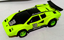 Tyco Lamborgin 3 Lime Green with 440x2 chassis,Unused ,NEW MUST HAVE IT RARE