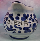 Hand-Painted Blue White Studio Art Made In Italy SIENA Single Serve Creamer — photo 9