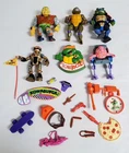 D-343 VINTAGE COLLECTION OF TEENAGE MUTANT NINJA TURTLES ACTION FIGURES & ACC.!