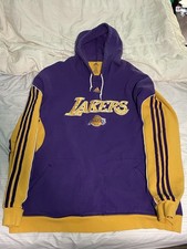 Vintage Y2K Adidas NBA Los Angeles Lakers Pullover Hoodie