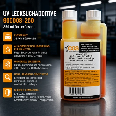 CGS Handschug GmbH Aditivo UV para Detección de Fugas, 250 mL - Imagen 1 de 4